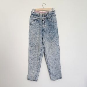 Vintage Sasson Women's High-Waisted Acid Wash Jeans Size 10/ Medium